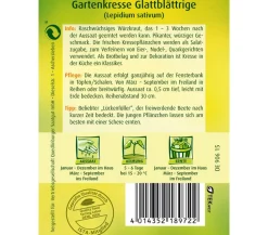 Quedlinburger Kräutersamen - Samen Gartenkresse 'Glattblättrige'