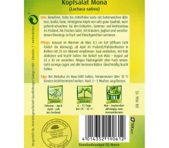 Quedlinburger Gemüsesamen > Samen Kopfsalat 'Mona'