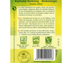 Quedlinburger Gemüsesamen - Samen Kopfsalat 'Maikönig'