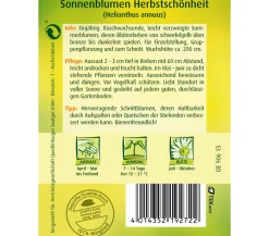Quedlinburger Blumensamen - Samen Sonnenblume 'Herbstschönheit'