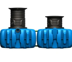4rain Regentonnen & Zisternen - Flachtank Flat XL Haus-Premium Blau