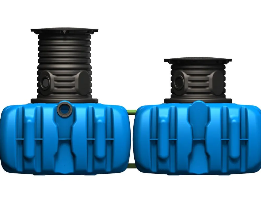 4rain Regentonnen & Zisternen - Flachtank Flat XL Haus-Premium Blau