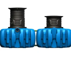 4rain Regentonnen & Zisternen - Flachtank-Paket Flat M Garten-Comfort Blau