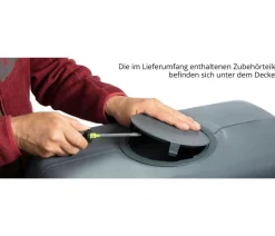 4rain Wandtank ExtraSLIM Stone Decor, 400 l Dunkelgrau
