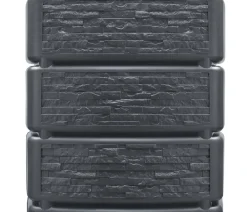 4rain Regentonnen & Zisternen > Wandtank Slim Stone Decor, 350 l, ca. B60/H184/T39 cm