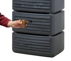 4rain Regentonnen & Zisternen > Wandtank Slim Wood Decor, 330 l