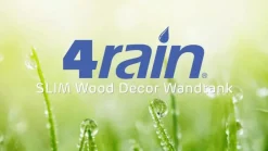 4rain Regentonnen & Zisternen > Wandtank Slim Wood Decor, 350 l, ca. B60/H184/T39 cm