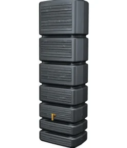 4rain Regentonnen & Zisternen > Wandtank Slim Wood Decor, 350 l, ca. B60/H184/T39 cm