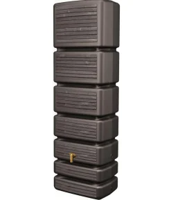 4rain Wandtank Slim Wood Decor, 350 l, ca. B60/H184/T39 cm Braun