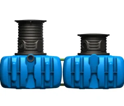 4rain Zisterne FLAT Flachtank inkl. Schachtverlängerung Blau Clearance