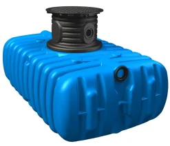 4rain Zisterne FLAT Flachtank inkl. Schachtverlängerung Blau Clearance