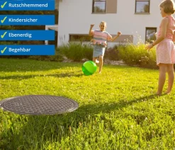4rain Regentonnen & Zisternen > Zisterne FLAT Flachtank-Paket Garten-Comfort, begehbar