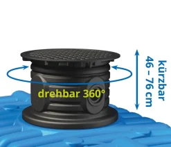 4rain Regentonnen & Zisternen > Zisterne FLAT Flachtank-Paket Garten-Comfort, begehbar