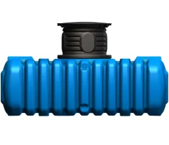 4rain Regentonnen & Zisternen - Zisterne FLAT Flachtank-Paket Garten-Comfort, begehbar Blau