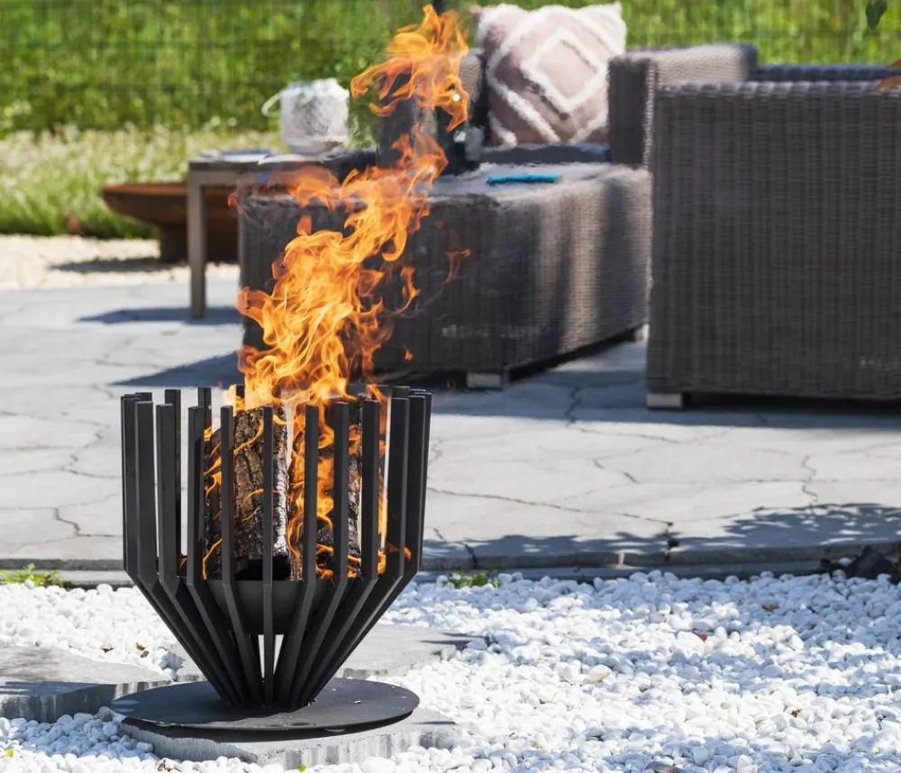 RedFire Feuerkörbe - Feuerkorb Irving, ca. Ø44/H43 cm Schwarz