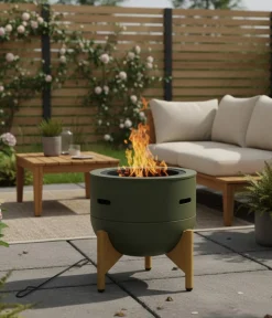 RedFire Feuerstelle Jubilee M, ca. Ø45/H50,8 cm Grün Discount