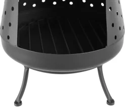 RedFire Feuerstellen - Feuerstelle Napa, Ø35/H108 cm Schwarz