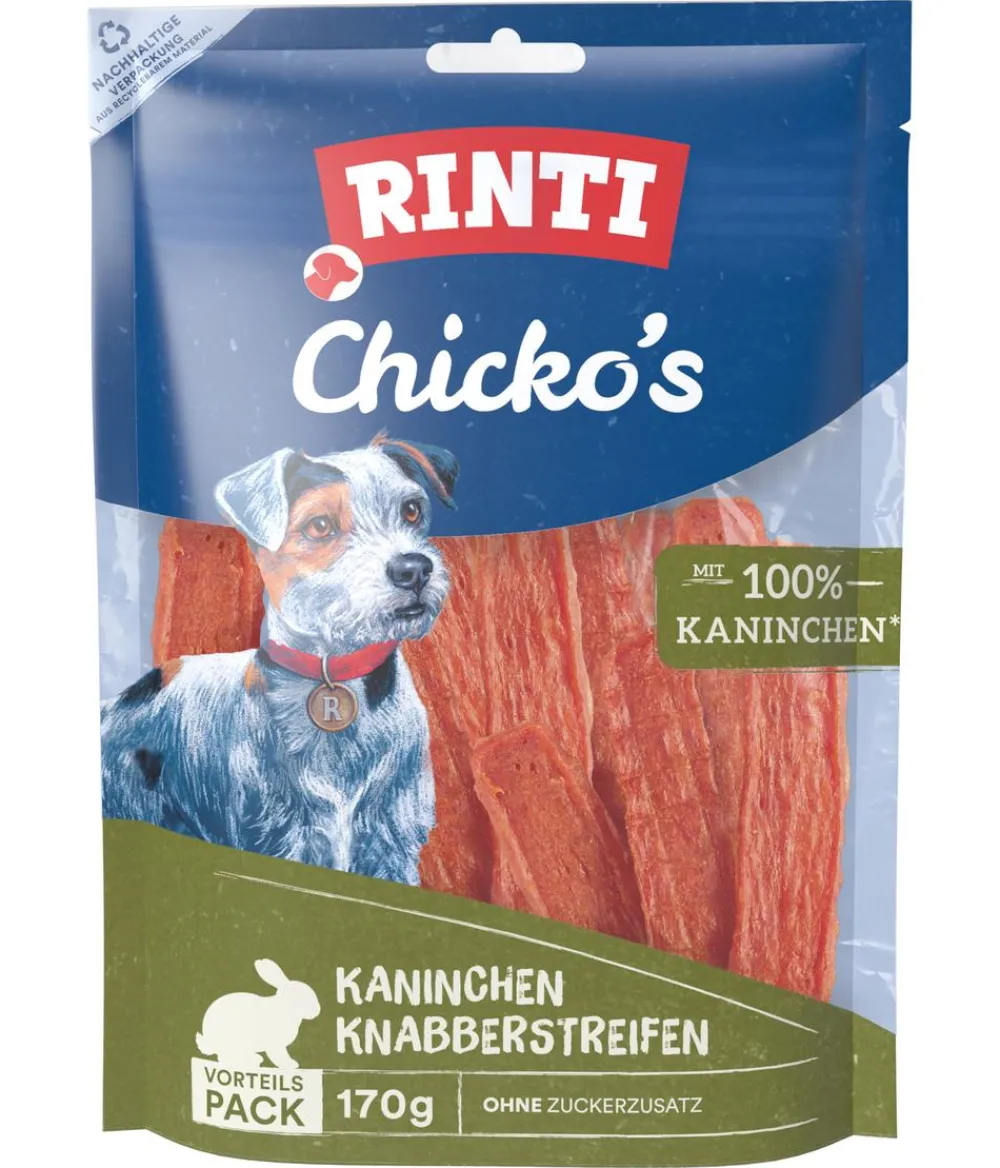 Rinti Hundesnack Chicko's Knabberstreifen, Kaninchen, 170 g Discount