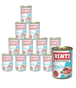 Rinti Kennerfleisch Nassfutter für Hunde, 12 x 400 g Outlet