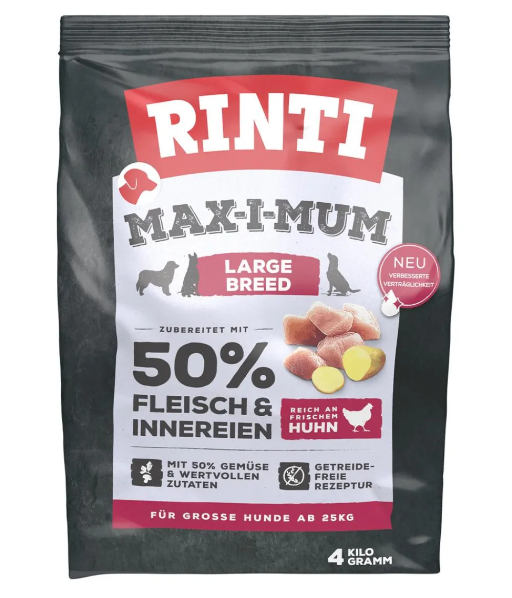 Rinti Trockenfutter für Hunde MAX-I-MUM Large Breed, Adult, Huhn Hot