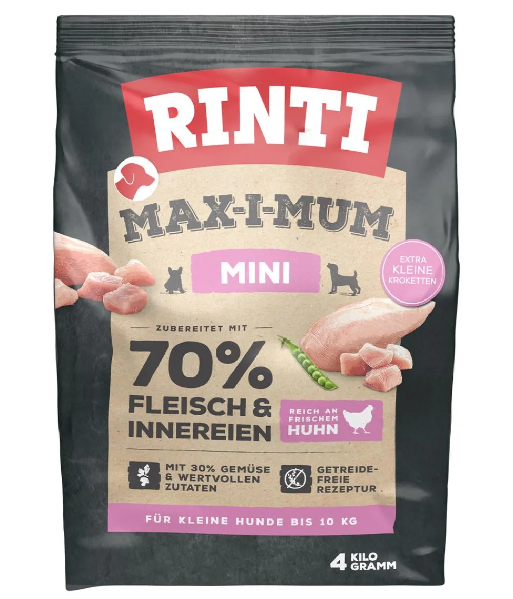 Rinti Trockenfutter für Hunde MAX-I-MUM Mini, Adult, Huhn Discount