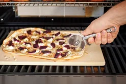 Rösle Grillzubehör - Rößle Pizzastein rechteckig, 42 x 30 x 1,5 cm Beige