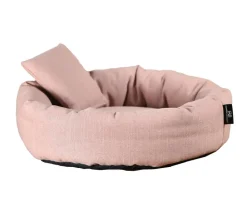 Rohrschneider Hundebetten & Körbe|Katzenbetten & Katzenkissen - ® Kucheine Bue, rund Zartrosa