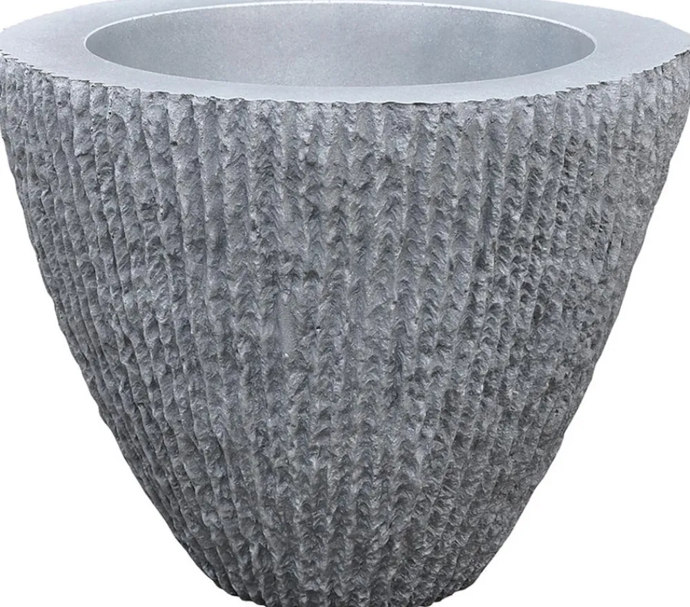 Roto Kunststoff-Blumentopf Samba, konisch, Ø 62 cm, Grau New