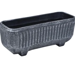 Roto Pflanzkübel & Blumenkästen - Kunststoff-Pflanzkasten Twist, rechteckig, , ca. B55/H21,5/T20 cm Dunkelgrau