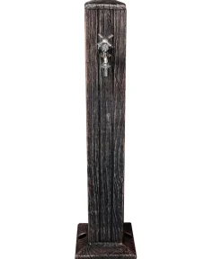 Roto Kunststoff-Wasserzapfsäule Zeus komplett, ca. H93 cm Dunkelbraun Hot