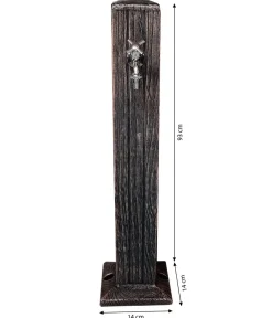 Roto Kunststoff-Wasserzapfsäule Zeus komplett, ca. H93 cm Dunkelbraun Hot