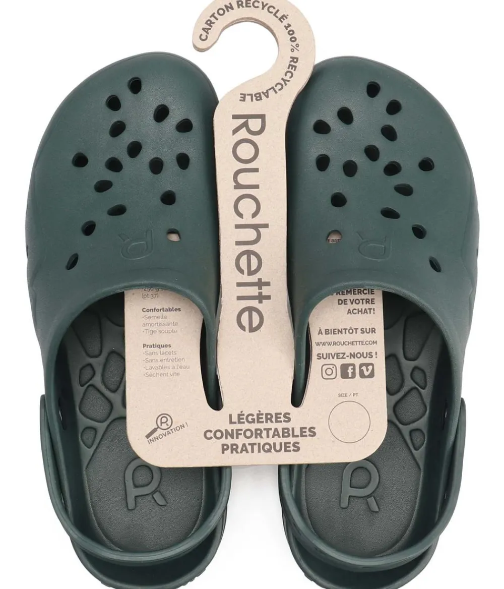 Rouchette Clog Kosmik, Grün Outlet