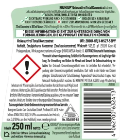 Roundup® Unkrautfrei Total, flüssig, 250 ml Discount