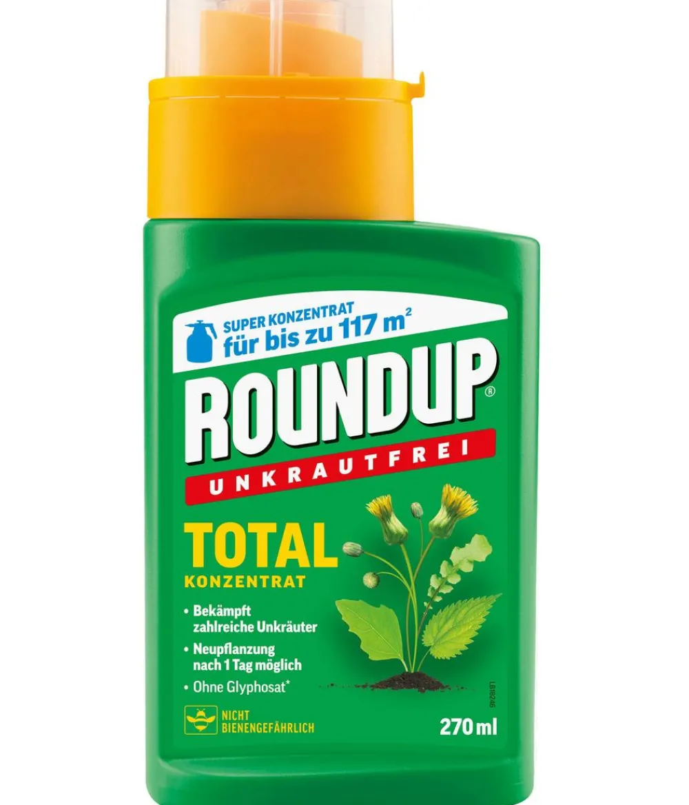 Roundup® Unkrautvernichter > Unkrautfrei Total Konzentrat, flüssig