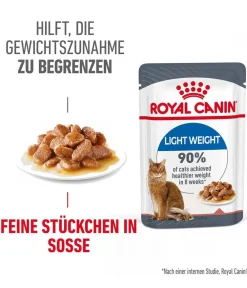 ROYAL CANIN® Nassfutter Katze > Nassfutter für Katzen Light Weight Care in Soße, 12 x 85 g