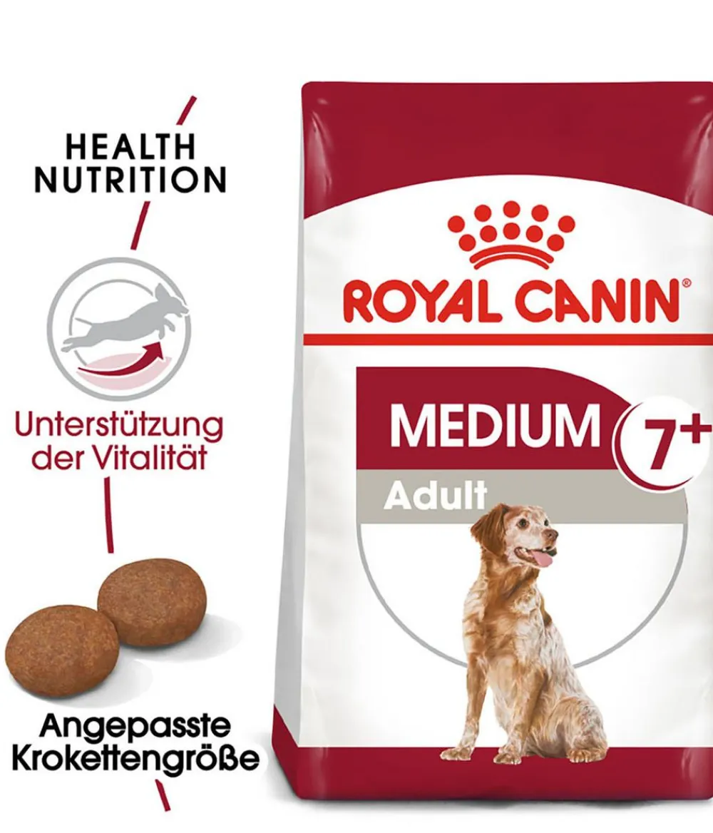 ROYAL CANIN® Trockenfutter Hund > Trockenfutter für Hunde Medium Adult 7+