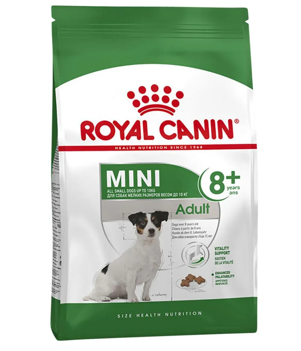 ROYAL CANIN® Trockenfutter Hund > Trockenfutter für Hunde Mini Adult 8+