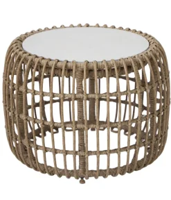 Royal Garden Loungetische > Geflecht-Beistelltisch Norden, ca. Ø57/H42 cm