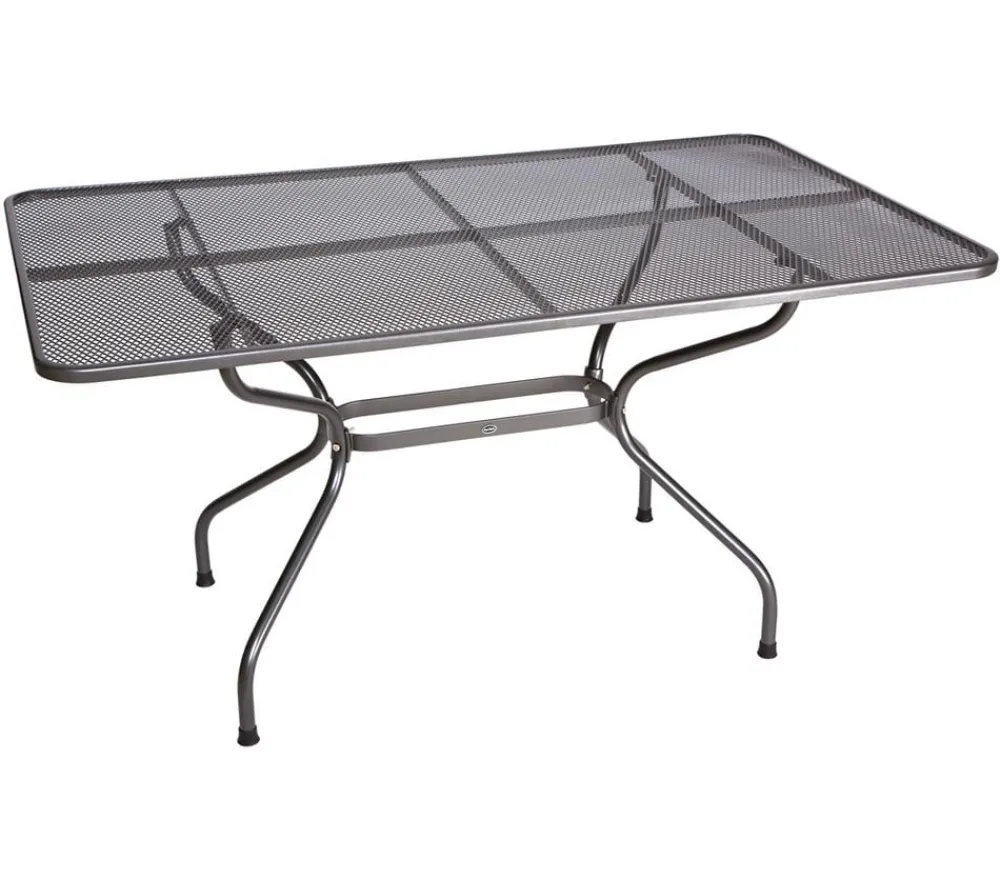Royal Garden Streckmetall-Gartentisch, ca. B145/H74/T90 cm Grau Clearance