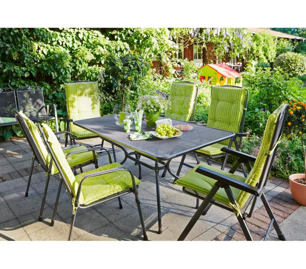 Royal Garden Streckmetall-Gartentisch, ca. B145/H74/T90 cm Grau Clearance