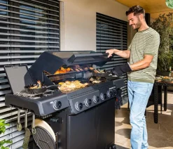 Rösle Gasgrills - Gasgrill Allflame Hero 6, ca. B157/H118/T62 cm Schwarz