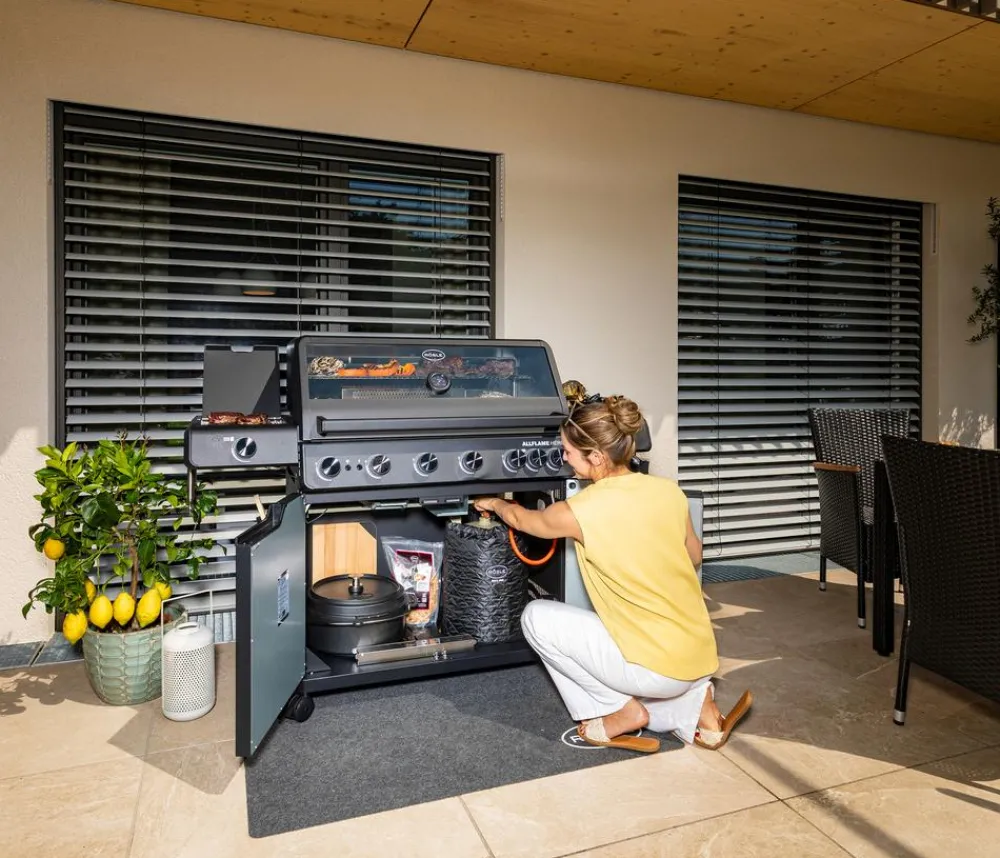Rösle Gasgrills - Gasgrill Allflame Hero 6, ca. B157/H118/T62 cm Schwarz