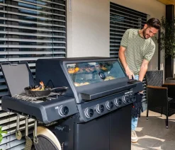 Rösle Gasgrills - Gasgrill Allflame Hero 6, ca. B157/H118/T62 cm Schwarz