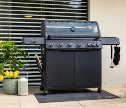 Rösle Gasgrills - Gasgrill Allflame Hero 6, ca. B157/H118/T62 cm Schwarz
