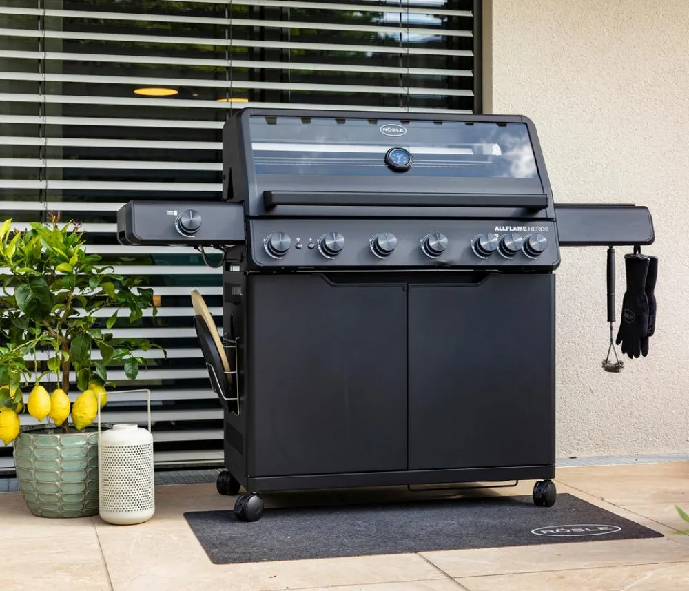 Rösle Gasgrills - Gasgrill Allflame Hero 6, ca. B157/H118/T62 cm Schwarz