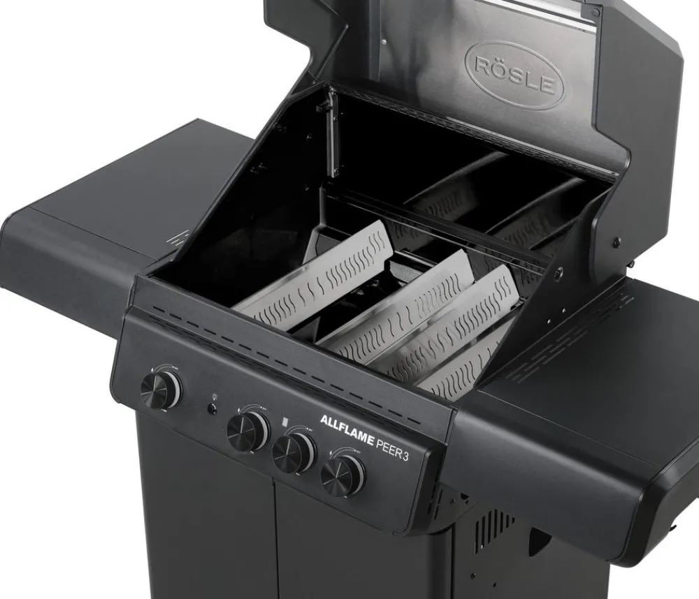 Rösle Gasgrills - Gasgrill Allflame Peer 3, ca. B127/H118/T61 cm Schwarz