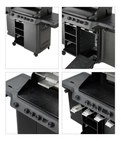Rösle Gasgrills > Gasgrill Blazeflame Master 4 50 mbar, ca. B160/H123/T69 cm