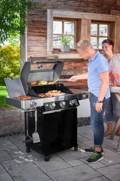 Rösle Grillplatte Videro, ca. B24/H1,5/T45 cm Dunkelgrau Outlet