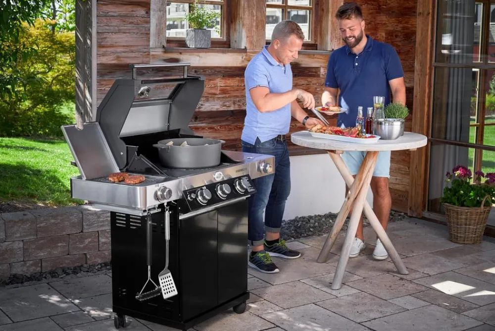 Rösle Grillreiniger & -Bürsten|Grillzubehör - Grillrost-Reinigungsbürste Schwarz