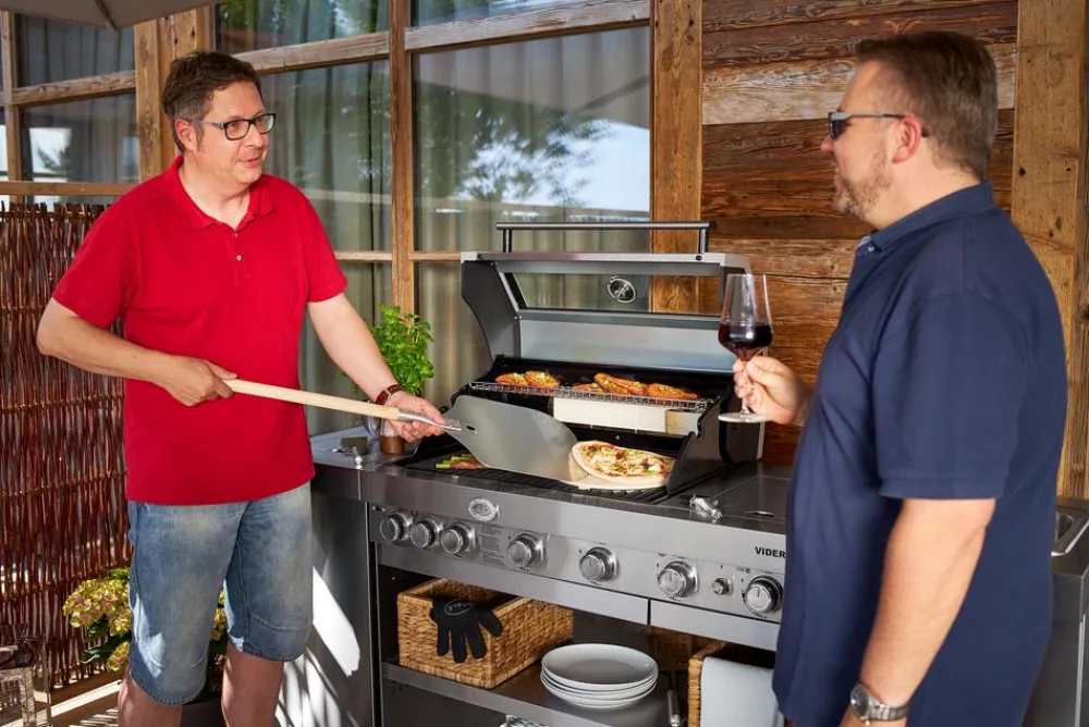 Rösle Grillrost & -Einsätze|Grillzubehör - Pizzastein Vario, Ø 30,5 cm Hellbraun